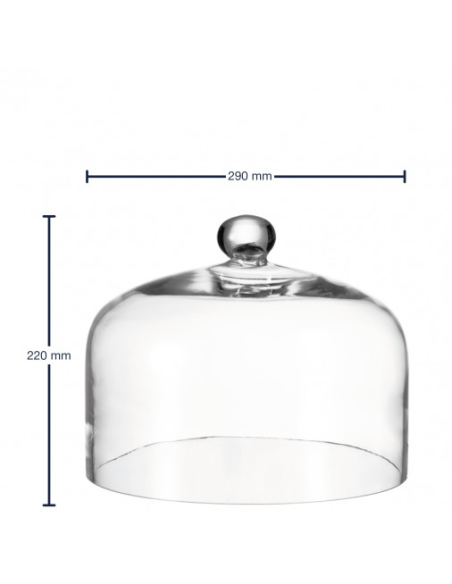 Glazen Stolp Vintage voor taartschotel 29 cm