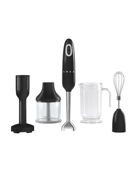 Smeg Staafmixer Set 50's Retro Style, Zwart