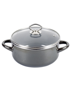 Kochstar Primus Zwart Lage kookpan 16 cm
