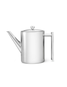Dubbelwandige Theepot Minuet Cylindre Glazend RVS 1,2L