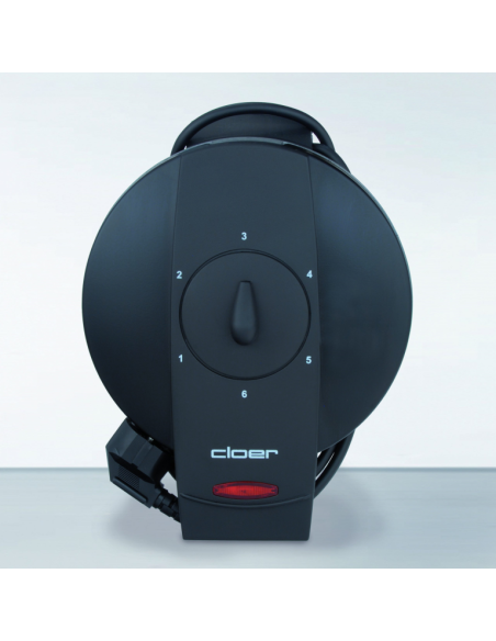 Cloer Wafelijzer Harten 16,5 cm zwart