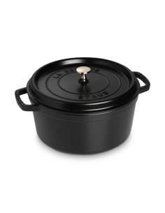 Staub Ronde Braadpan Zwart 28 cm