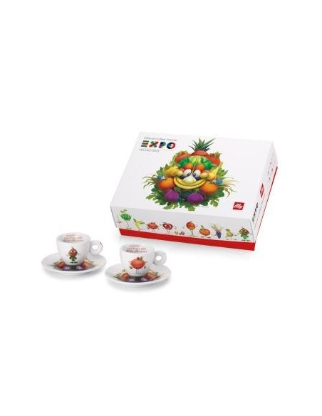 Illy Expo Foody Collection Espresso 2 kop/schotel Set A