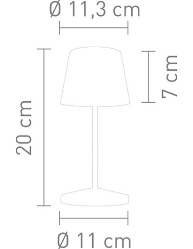 Villeroy Seoul Led Tafellamp Antraciet