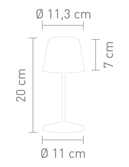 Villeroy Seoul Led Tafellamp Antraciet