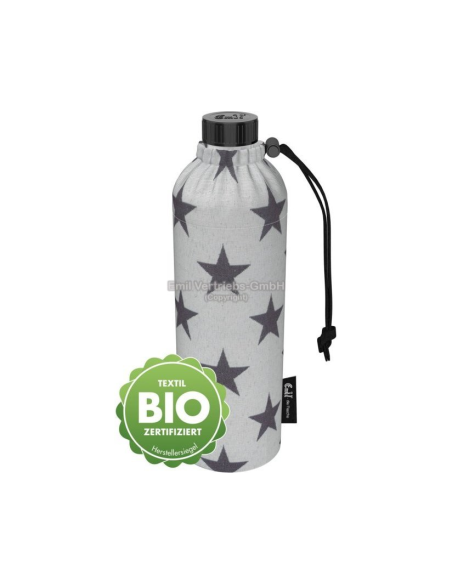 Glazen drinkfles met mantel 0,75 L Sterren