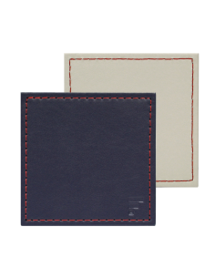Set-4 onderzetter 10x10 cm blauw / ivoor