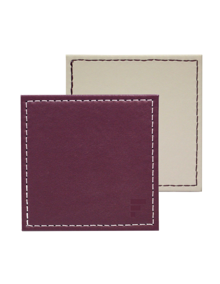 Set-4 onderzetter 10x10 cm pruim / stone