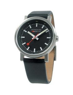 Mondaine Horloge Evolution Night Vision Zwart 40 mm