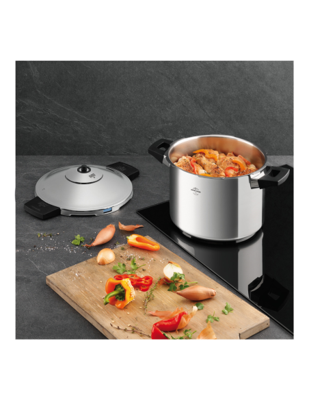 Duromatic Inox Snelkookpan 8 L. 24 cm.
