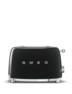 Smeg Broodrooster 50's Retro Style 2 sleuven Zwart