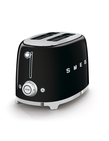 Smeg Broodrooster 50's Retro Style 2 sleuven Zwart
