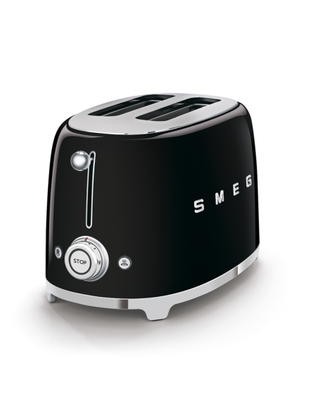Smeg Broodrooster 50's Retro Style 2 sleuven Zwart
