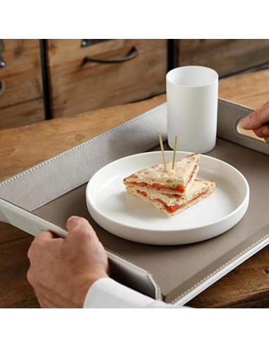 Dienblad 55 x 41 cm Antr./bordeaux