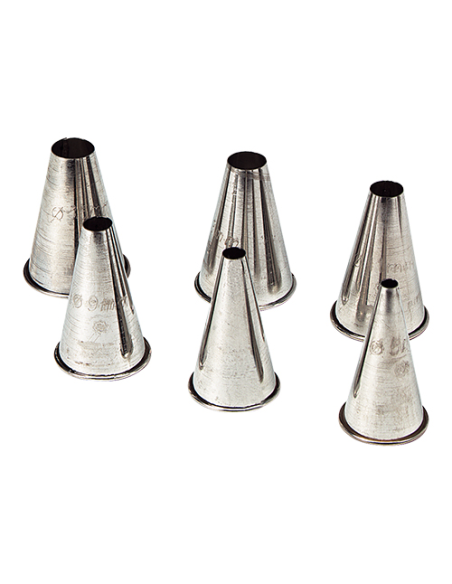 Spuitmond Glad 6 mm naadloos RVS