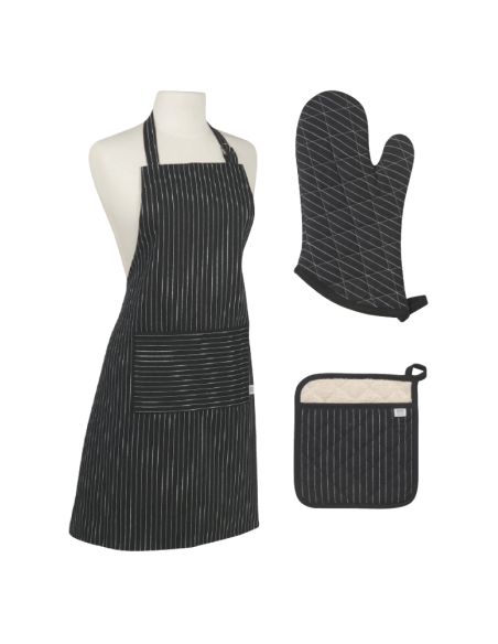 Ovenwant Pinstripe Zwart-Wit