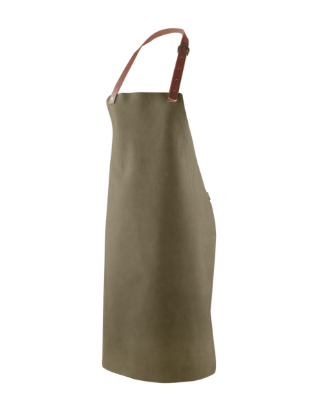 Leren Schort Buffalo Olijf