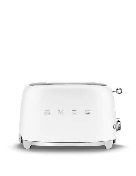 Smeg Broodrooster 50's Retro Style 2 sleuven Mat Wit