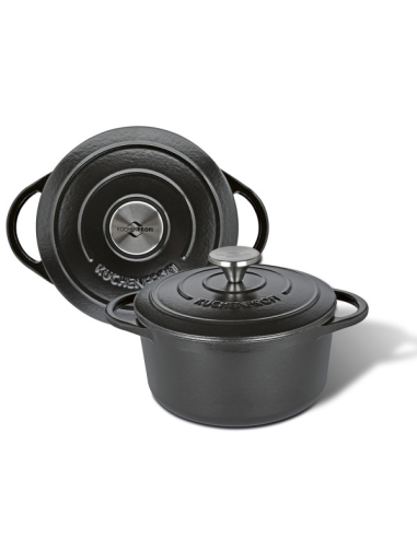 KP Gietijzeren Braadpan RD 22cm zwart