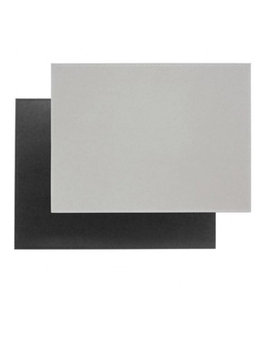 FreeForm Placemat dubbelzijdig 40 x 30 cm grijs/zwart