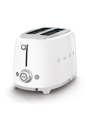 Smeg Broodrooster 50's Retro Style 2 sleuven Wit