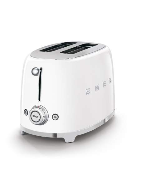 Smeg Broodrooster 50's Retro Style 2 sleuven Wit