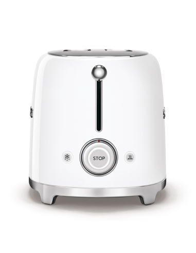 Smeg Broodrooster 50's Retro Style 2 sleuven Wit