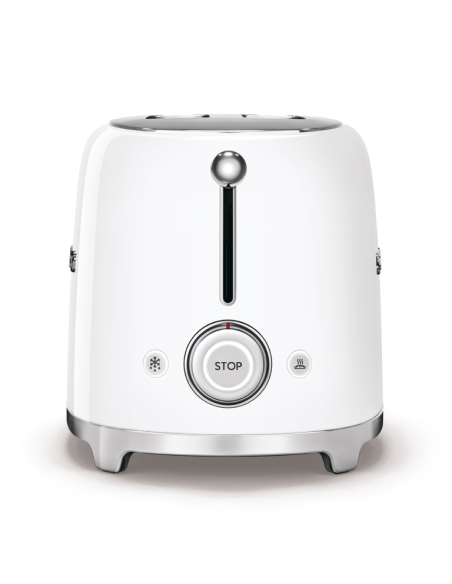 Smeg Broodrooster 50's Retro Style 2 sleuven Wit