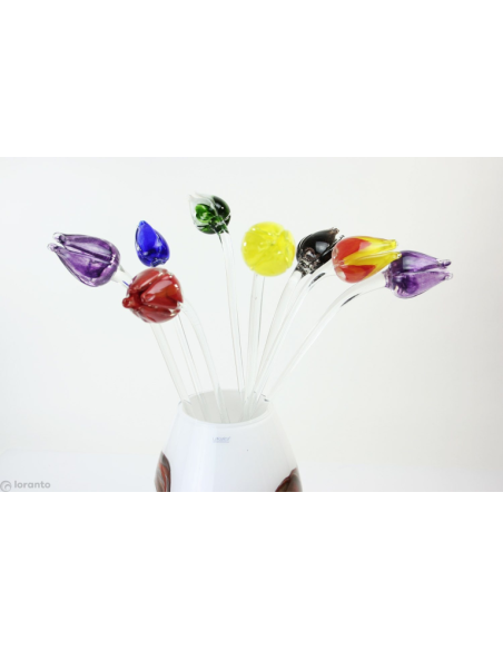 Tulp Glas ca. 50 cm, verschillende kleuren