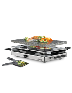 Raclette Steengrill Inox 8 Persoons Graniet