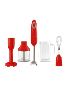 Smeg Staafmixer Set 50's Retro Style, Rood