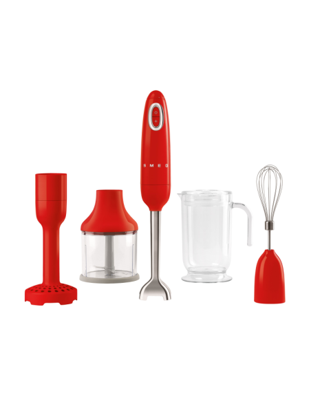 Smeg Staafmixer Set 50's Retro Style, Rood