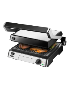 Contactgrill Tafelgrill Steak RVS, keramische coating