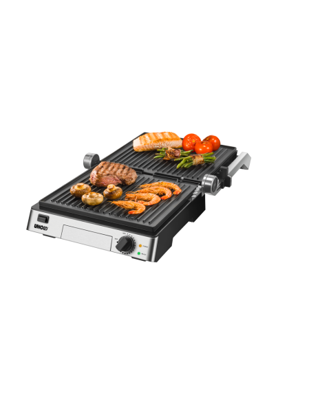 Contactgrill Tafelgrill Steak RVS, keramische coating