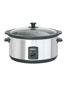 Slowcooker ovaal, keramiek 6,5L