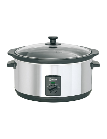 Slowcooker ovaal, keramiek 6,5L