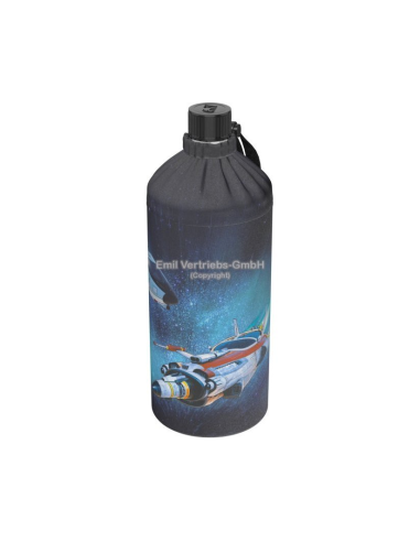Glazen drinkfles met mantel 0,4 L Space