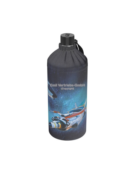 Glazen drinkfles met mantel 0,4 L Space