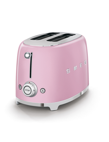 Smeg Broodrooster 50's Retro Style 2 sleuven Roze