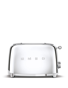 Smeg Broodrooster 50's Retro Style 2 sleuven glanzend RVS
