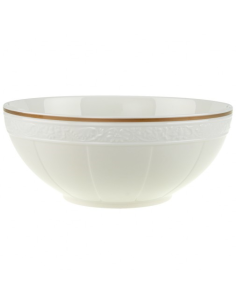 Ivoire schaal rond diep 21cm. (nr.3)