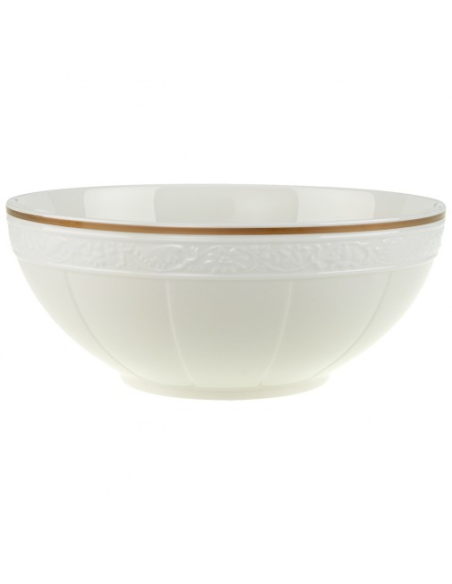 Ivoire schaal rond diep 21cm. (nr.3)