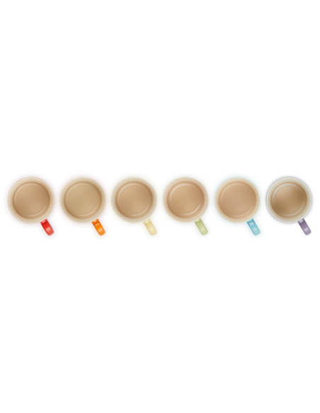 Le Creuset Koffiebekers set van 6 Regenboog 0,2l