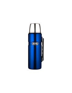 Thermosfles Stainless King RVS 1,2L blauw metallic