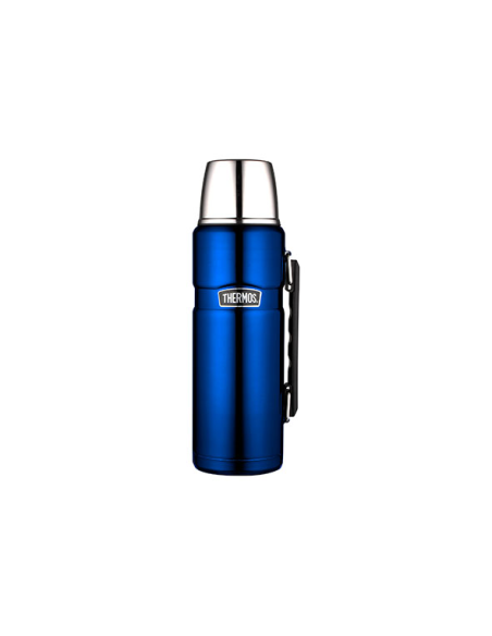 Thermosfles Stainless King RVS 1,2L blauw metallic