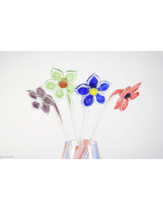 Bloem Glas ca. 50cm assorti