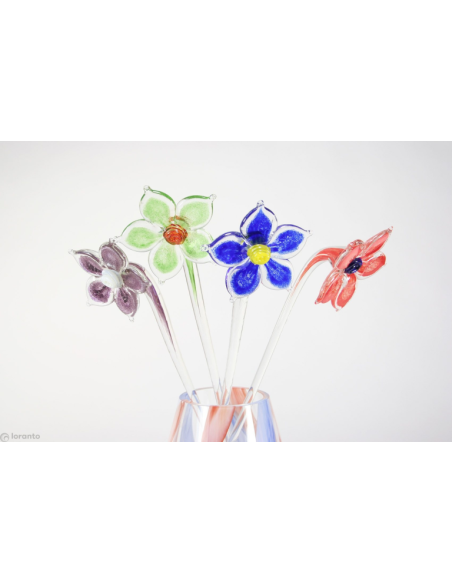 Bloem Glas ca. 50cm assorti