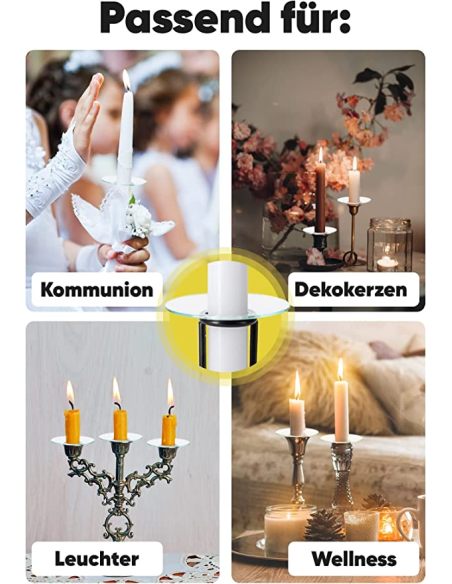 Set van 2 Bobeches helder glas