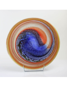 Glasobject Schaal Palette ca. 40 cm