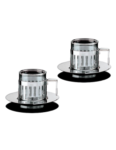 Alessi Set Kop-en Schotel 4-Delig 120ml